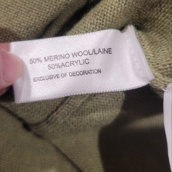 New cutter&buck men's size xl wool blend sweater vest in green - Picture 5 of 6